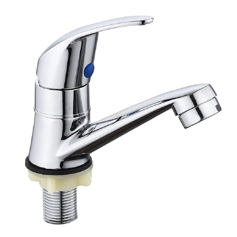 OEM Preço De Fábrica Deck Montado Único Buraco Único Punho Lavatório De Água Fria Pillar Sink Taps