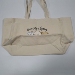 Bolso de compras de lona de algodón orgánico natural reutilizable respetuoso con el medio ambiente 6 bolsillos 6 compartimentos - Product Image 6