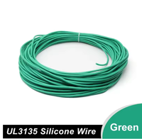 Câbles électriques en cuivre étamé isolés en caoutchouc haute température UL3135, fils en silicone souple 10/12/14/16/18/20/22/24/26/28/30AWG