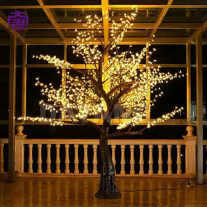Beautiful Outdoor Garden IP65 Waterproof Commercial LED Luminous Artificial Sakura Cherry Blossom <b>Tree</b> for Christmas Decoration - Product Image 1