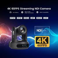 Cámara PTZ con Seguimiento Automático por IA, POE, NDI, 4K60FPS, Paquete de Cámara para Transmisión en Vivo y Producción de Video con Controlador de Joystick