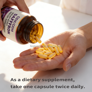 OEM/ODM Saffraanextract <span class=keywords><strong>Capsules</strong></span> Natuurlijk Supplement voor de Gezondheid van het Brein voor Kenniswerkers en Mensen van Middelbare Leeftijd/Ouderen - Product Image 4
