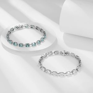 Pulseras de Cadena y Eslabones Geométricos de Diseño Exclusivo para Fiestas, con Moissanita y Diamantes, Estilo Hiphop, Venta al por Mayor - Product Image 5