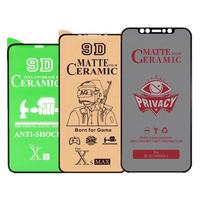 Film de sécurité anti-espionnage 9H à couverture complète, protecteur d'écran en céramique pour Iphone 15 14 13 Pro Max