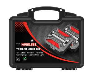 Nouveau <span class=keywords><strong>kit</strong></span> de feux arrière LED magnétiques <span class=keywords><strong>sans</strong></span> <span class=keywords><strong>fil</strong></span> rechargeables - Feu stop et clignotant universel pour semi-<span class=keywords><strong>remorque</strong></span>, remorquage, camping-car - Product Image 1