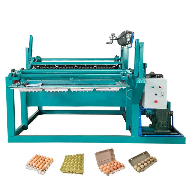 Khay trứng dây chuyền sản xuất máy làm với khuôn khác nhau khay trứng máy làm giấy tái chế