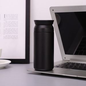 แก้ว Element Cup ขนาด 350 มล. ดีไซน์ญี่ปุ่น แก้วเก็บความร้อนสองชั้น สแตนเลส 304 พร้อมหูจับ ฝาปิดแบบแบน สำหรับกาแฟและชา - Product Image 3