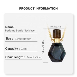 Pendentif en pierre naturelle pour aromathérapie, vente en gros, collier en pierre œil-de-perdrix pour homme ou femme - Product Image 4