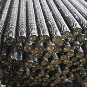 <span class=keywords><strong>Goujon</strong></span> de tige filetée M2-M52 DIN975 tige entièrement filetée 1000mm 2000mm 3000mm tige filetée en acier au carbone et allié - Product Image 1