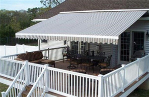 Parasol électrique télescopique et pliable à ouverture automatique, résistant au vent et aux UV, pour balcon moderne, villa, <span class=keywords><strong>toit</strong></span> en bord <span class=keywords><strong>de</strong></span> mer et cour. - Product Image 2