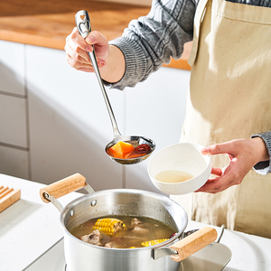 Cuchara de Acero Inoxidable 316L, Cucharón de Cocina con Mango Reforzado, Ligero, Resistente a Altas Temperaturas, Separador de Grasa Doméstico, Apto para Lavavajillas - Product Image 4