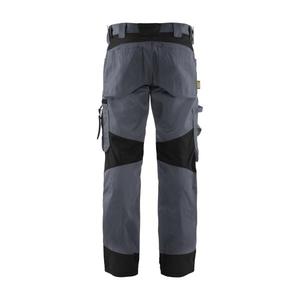 BLAKLADER - 155618609499C44 Pantalones sin bolsillos para uñas Gris/Negro-EAN 7330509594377 PANTALONES DE TRABAJO DE CARGO - Product Image 2
