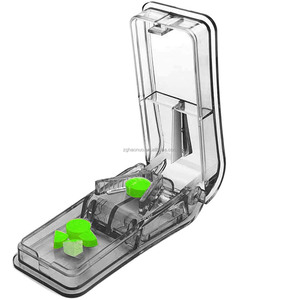 Taglia Pillole Portatile, Kit per Dividere e Conservare le Compresse, Scatola Portapillole con Taglia Pillole, Frantumatore di Pillole da Viaggio - Product Image 2