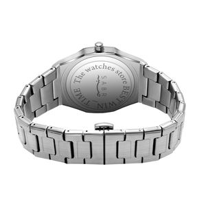 ساعة رجالية كوارتز بقطر 41 مم، قرص مربع، علبة من السبائك، سوار من الفولاذ المقاوم للصدأ، مقاومة للماء، أرقام عربية، تصميم رياضي فاخر، موديل 2025 - Product Image 6