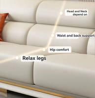 Canapé Sopa, design italien de luxe léger, cuir véritable de qualité supérieure, design moderne, canapé-lit confortable pour salon avec rembourrage en éponge