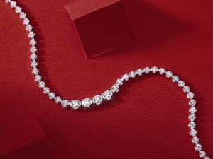 Collar de Tenis de Moissanita VVS Color D en Plata Esterlina 925 para Mujer con Baño de Rodio que Pasa el Probador de Diamantes - Product Image 5