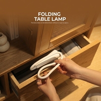Lampe de bureau RGB moderne, réglable, portable, flexible, personnalisable, mini, à intensité variable, pour étudiant, avec port USB et batterie intégrée