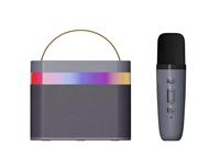 Enceinte karaoké sans fil K13 avec microphone, lumières LED RGB, charge sans fil pour téléphone portable, système portable pour fêtes en extérieur