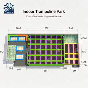 Centro de Entretenimiento Infantil Comercial, Parque de Atracciones, Área de Juegos con Trampolín, Equipo de Trampolín Interior con Piscina de Pelotas y Tobogán Grande - Product Image 6