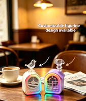 Mini Enceinte RVB à Dégradé de Couleurs, Modes de Lecture Multiples, Rechargeable, Décoration de Bureau, Cadeau pour Enfants