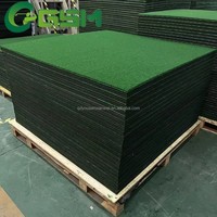 Tapis de golf 3D 4 couches 15 mm en nylon avec protection des poignets et coussin anti-choc pour simulateur de practice intérieur/extérieur