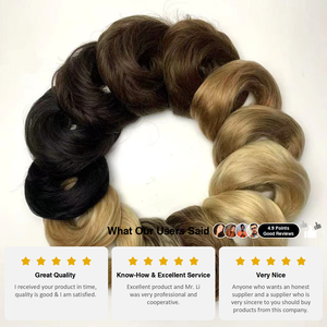 F04 35g <span class=keywords><strong>capelli</strong></span> indiani Remy <span class=keywords><strong>capelli</strong></span> lisci bassi e lisci Chignon con 21 colori accessori per <span class=keywords><strong>capelli</strong></span> ciambella spessa - Product Image 6