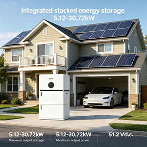 Sistema de Almacenamiento de Energía Solar Híbrido Apilable de 3 Piezas con Batería LFP de 15.36 kWh y Inversor <span class=keywords><strong>Ares</strong></span> 5KAL de 5 kW - Product Image 1