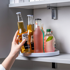 Bandeja giratoria extraíble de 2 niveles <span class=keywords><strong>para</strong></span> armario, organizador de especias, organizador <span class=keywords><strong>para</strong></span> armario de cocina - Product Image 3