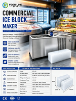 Générateur de glace en blocs industriel avec dégivrage hydraulique automatisé pour entrepôts frigorifiques portuaires