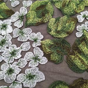 Thiết Kế Mới 100% <span class=keywords><strong>Polyester</strong></span> Đa-Màu Hoa Lưới Mới Mô Hình Thêu Vải - Product Image 3