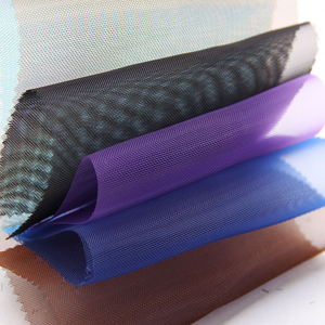 Tul de tela de malla de gasa de poliéster con patrón tejido 95GSM para vestido de falda de fiesta de boda para niñas - Product Image 5