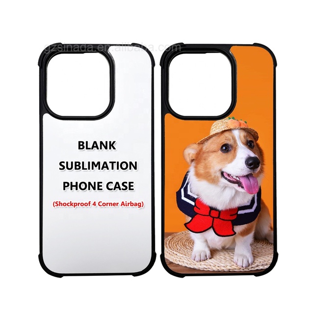 High Quality 4 Corner Shockproof TPU Blank 2d Sublimation Phone Case for Iphone 15pro