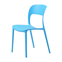 Mobilier de salle à manger Chaise empilable de loisirs moderne en plastique