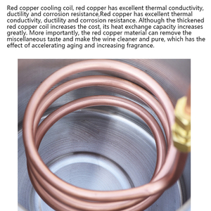 La macchina per acqua distillata con distillatore di alcol per uso domestico 33L con vapore a corde può produrre diversi sapori di <span class=keywords><strong>gin</strong></span> - Product Image 5