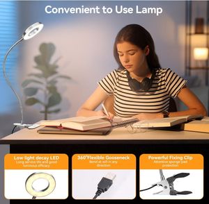 Lampe <span class=keywords><strong>de</strong></span> livre à col <span class=keywords><strong>de</strong></span> cygne flexible 3 Modes <span class=keywords><strong>de</strong></span> couleur 10 niveaux <span class=keywords><strong>de</strong></span> luminosité Lecture pour enfants Zoom Réunions Clip Table Tête <span class=keywords><strong>de</strong></span> <span class=keywords><strong>lit</strong></span> Bureau - Product Image 3