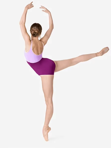 Justaucorps de gymnastique personnalisé bleu roi pour adultes et jeunes filles, à manches longues, motif étoile, tenue de danse scintillante avec strass, en Spandex/Polyester - Product Image 4