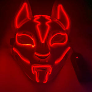 Hot Sale Halloween Maske LED Leuchten Maske <span class=keywords><strong>Fox</strong></span> Maske für Cosplay Halloween Kostüm Maskerade Partys Karneval - Product Image 4