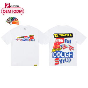 T-shirts pour hommes de bonne qualité, motif personnalisé, manches courtes, tricoté 300 grammes, c'est beaucoup de sirop contre la toux - Product Image 1