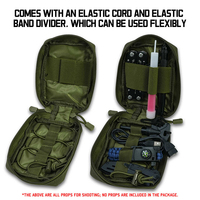 Pochette compacte d'urgence pour traumatismes en nylon 1000D découpé au laser, sac organisateur de premiers secours MOLLE EMT, porte-utiles pour gilet, sac à dos, ceinture