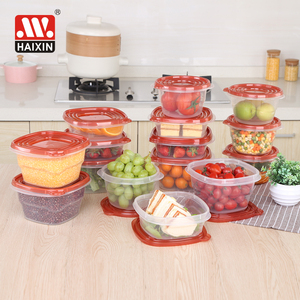 Boîte de conservation alimentaire en plastique pour cuisine Haixin sans BPA, compatible micro-ondes, lave-vaisselle et réfrigérateur, pour la préparation des repas et les restes - Product Image 1