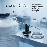 PROG ULT_Di07-LMI1 Capteur de température à diode cryogénique à gaine longue 18-500K pour He liquide, H2, N2