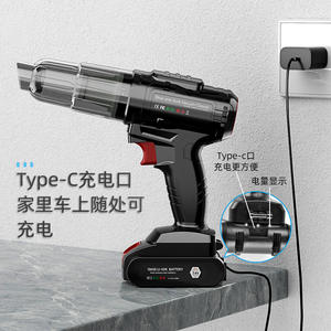 Aspiradora de mano de 0,3 L con batería de iones de litio de 7,4 V, portátil, con función de soplado y succión para uso en el hogar y el coche - Product Image 3