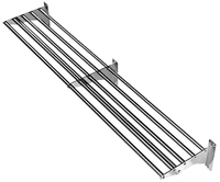 Estante de Cocina Colgante de Acero Inoxidable para Microondas y Montaje en Pared, Color Plateado, Diseño Desmontable Sostenible, Precio de Fábrica