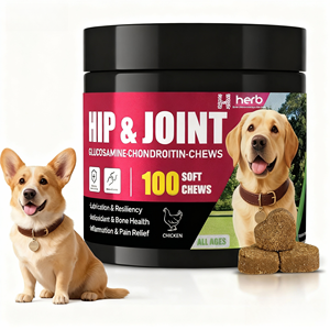 Marque privée Supplément pour la hanche et les articulations des animaux de compagnie Supplément à mâcher doux pour chiens et chats Supplément pour les articulations Santé - Product Image 1