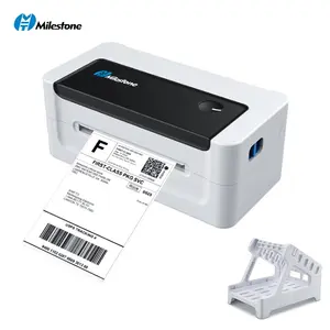 Máquina de etiquetas de código de barras de escritorio de 4 pulgadas de color personalizado, impresora de etiquetas de embalaje Bluetooth, impresora de etiquetas