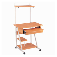 Table de jeu ergonomique pour bureau à domicile personnalisable en gros, bureau pour PC mobile avec plateau pour clavier et étagères de rangement
