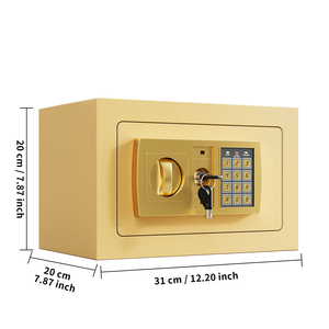 Cassaforte Digitale Intelligente Mini da 20cm con Doppia Chiave, Funzionamento a Moneta o Standard, per Denaro e Oggetti di Valore - Product Image 4