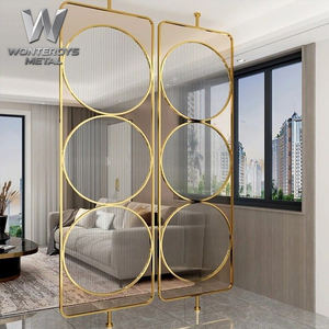 Moderna Mampara Divisoria de Acero Inoxidable 304 Cortada con Láser, para Decoración de Interiores de Restaurantes - Product Image 2