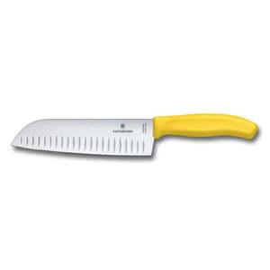 Cuchillo Santoku VICTORINOX - LÍNEA CLÁSICA SUIZA, 17 CM, AMARILLO - Product Image 1