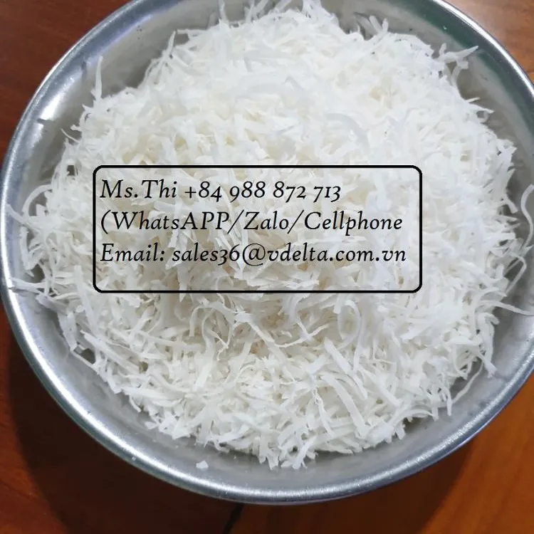 VIETNAM DESICCATED COCONUT POWDER with HIGH FAT and LOW FAT// Ms.Thi Nguyen +84 988 872 713